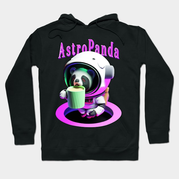 Astro Panda Hoodie by Lintang Art